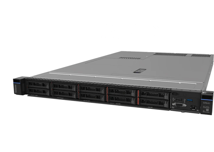 Сервер Lenovo SR645 AMD EPYC 7453 (28C 2.75GHz 64MB Cache/225W), 32GB  (1x32GB, 3200MHz 2Rx4 RDIMM), 8 SAS/SATA, 940-8i 4GB, 1x1100W Platinum, 6 Perfo