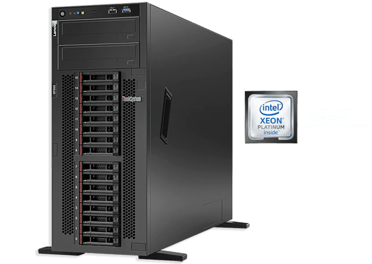 Сервер Lenovo ThinkSystem ST550,  1xIntel Xeon Silver 4208 8C 2.1GHz 85W,  1x16GB 2Rx8,  ThinkSystem RAID 9350-8i 2GB Flash PCIe 12Gb Adapter,   1x750
