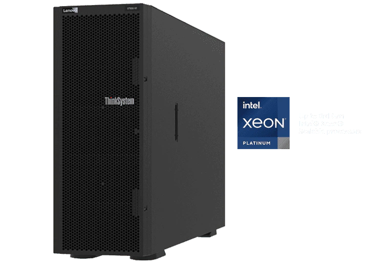 Сервер Lenovo ST650 V2 Xeon Silver 4309Y (8C 2.8GHz 12MB Cache/105W), 32GB  (1x32GB, 3200MHz 2Rx4 RDIMM), 8 SAS/SATA, 940-8i 4G, 1x1100W Titanium, 3 S
