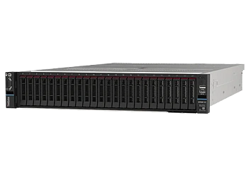 Сервер Lenovo SR665 V3 AMD EPYC 9354 (32C 3.25GHz 256MB Cache/280W), 64GB (1x64GB, 4800MHz 2Rx4 DDR5 RDIMM), No Backplane, No RAID, 1x1800W Titanium, 