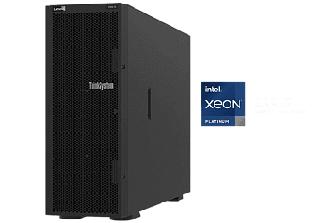 Сервер Lenovo ST650 V2 Xeon Silver 4309Y (8C 2.8GHz 12MB Cache/105W), 32GB  (1x32GB, 3200MHz 2Rx4 RDIMM), 8 SAS/SATA, 940-8i 4G, 1x1100W Titanium, 3 S