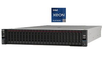 Сервер Lenovo SR650 V3 Xeon Gold 5415+ (8C 2.9GHz 22.5MB Cache/150W), 64 GB (1x64GB, 4800MHz 2Rx4 DDR5 RDIMM), No Backplane, No RAID, 1x1100W Titanium